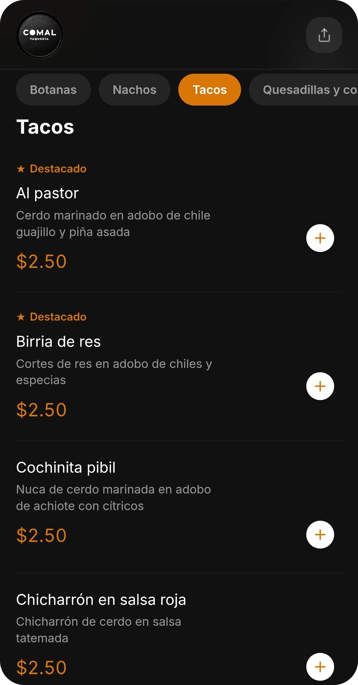 Comal Taquería — vista 1